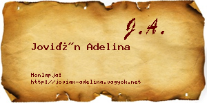 Jovián Adelina névjegykártya